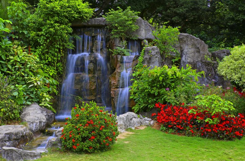 Garden Waterfall Installation